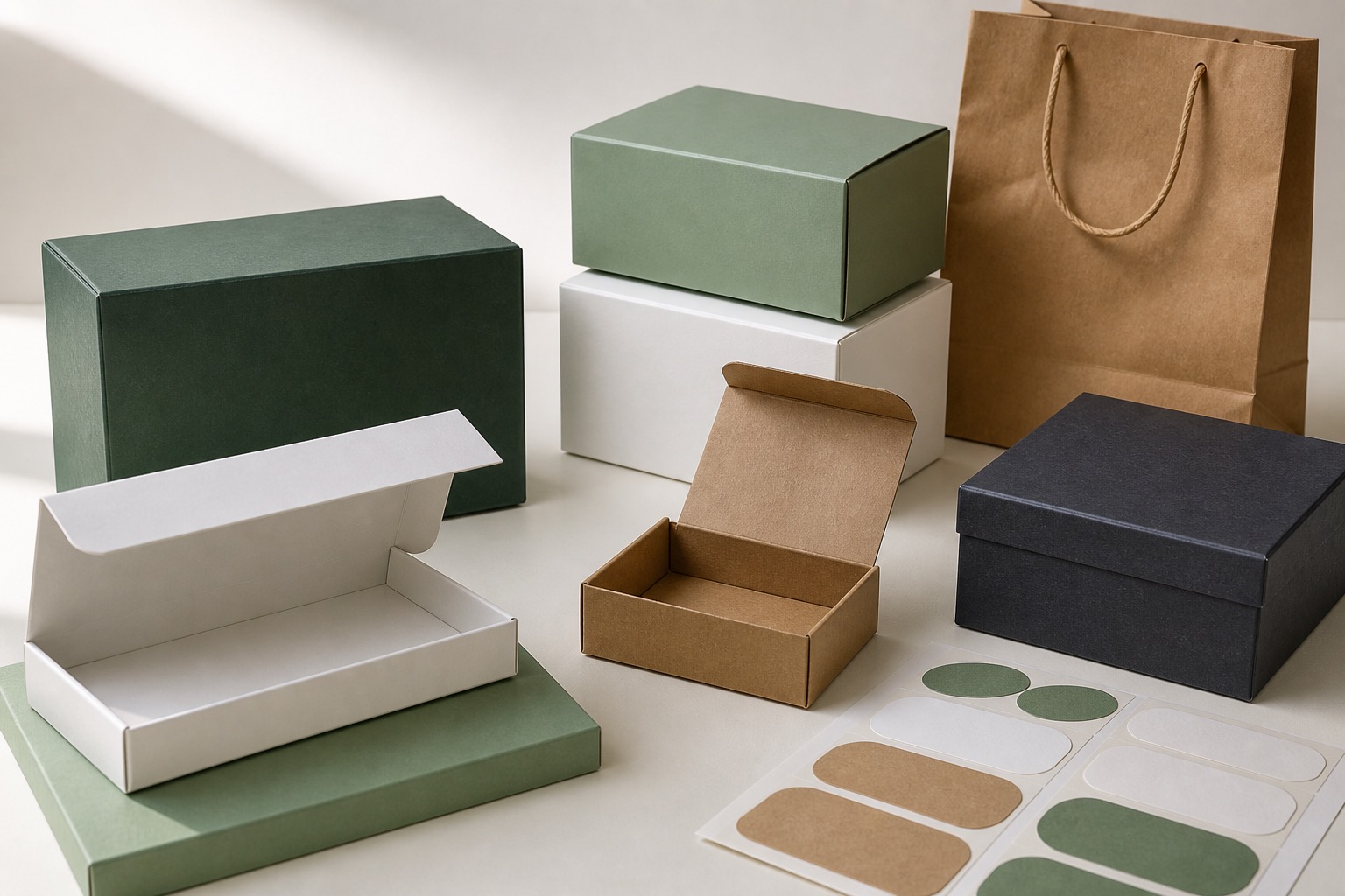 Packaging, boxes, and paper bags case image