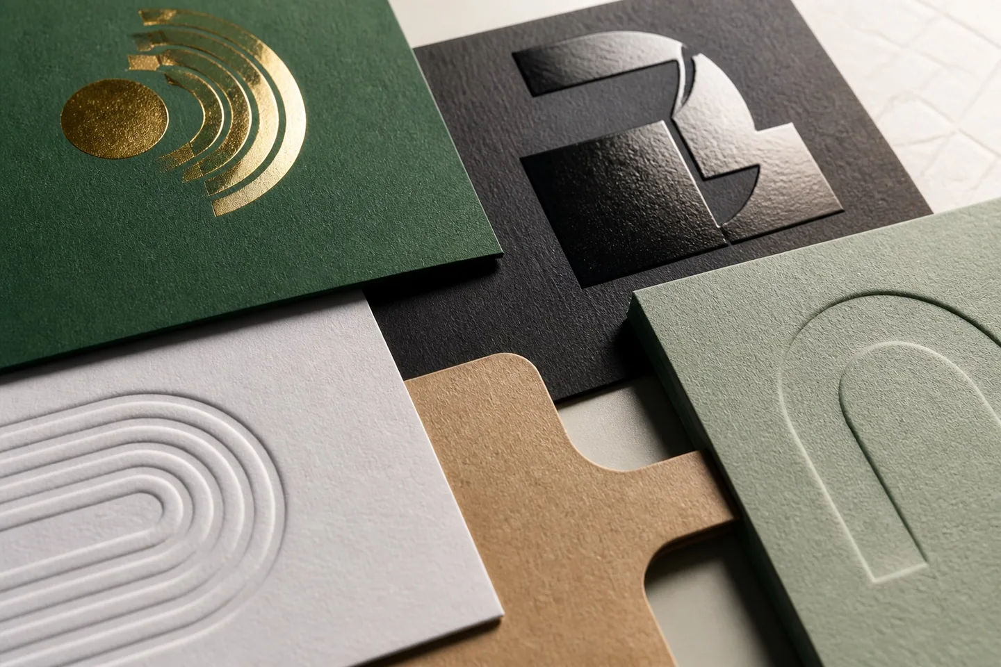 Specialty print finishing samples
