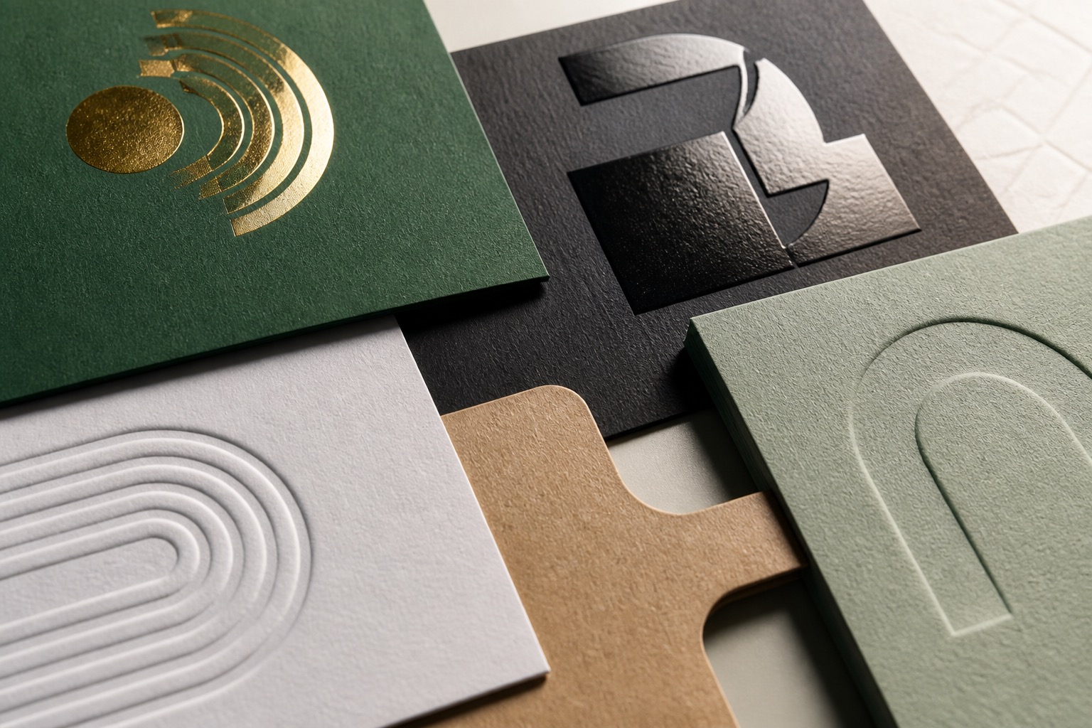Specialty finishing case image with foil, embossing, and die-cut details